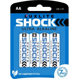 Батарейки Luxlite Shock (BLUE) типа АА - 4 шт.