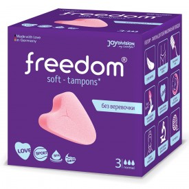 Женские гигиенические тампоны без веревочки FREEDOM normal - 3 шт.