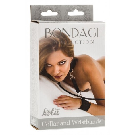 Ошейник с наручниками Bondage Collection Collar and Wristbands One Size