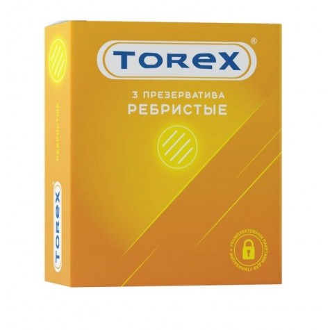 Текстурированные презервативы Torex "Ребристые" - 3 шт.