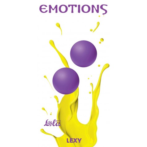 Фиолетовые вагинальные шарики без сцепки Emotions Lexy Large